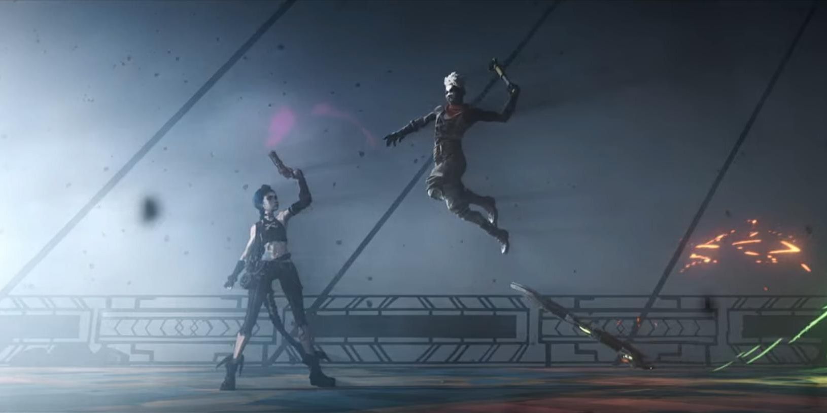 Jinz and Ekko fight in Arcane