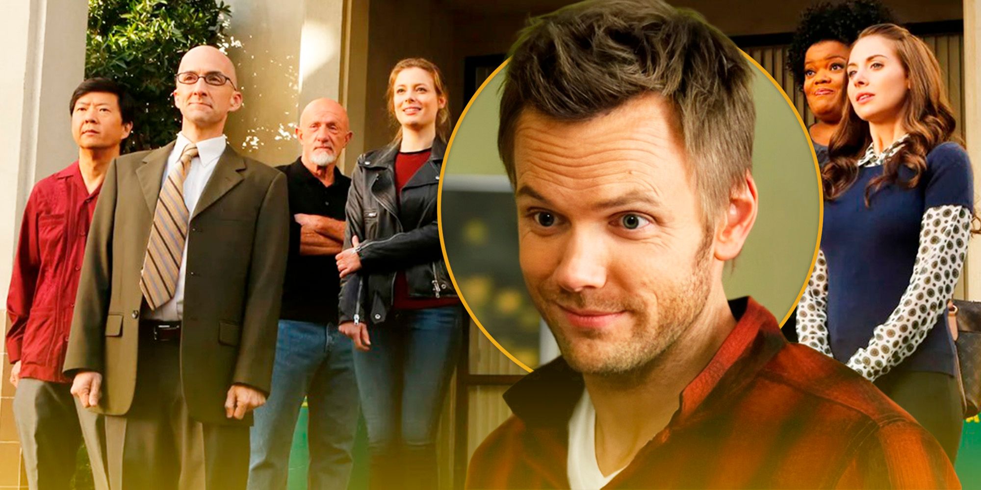 Joel McHale and The Community cast