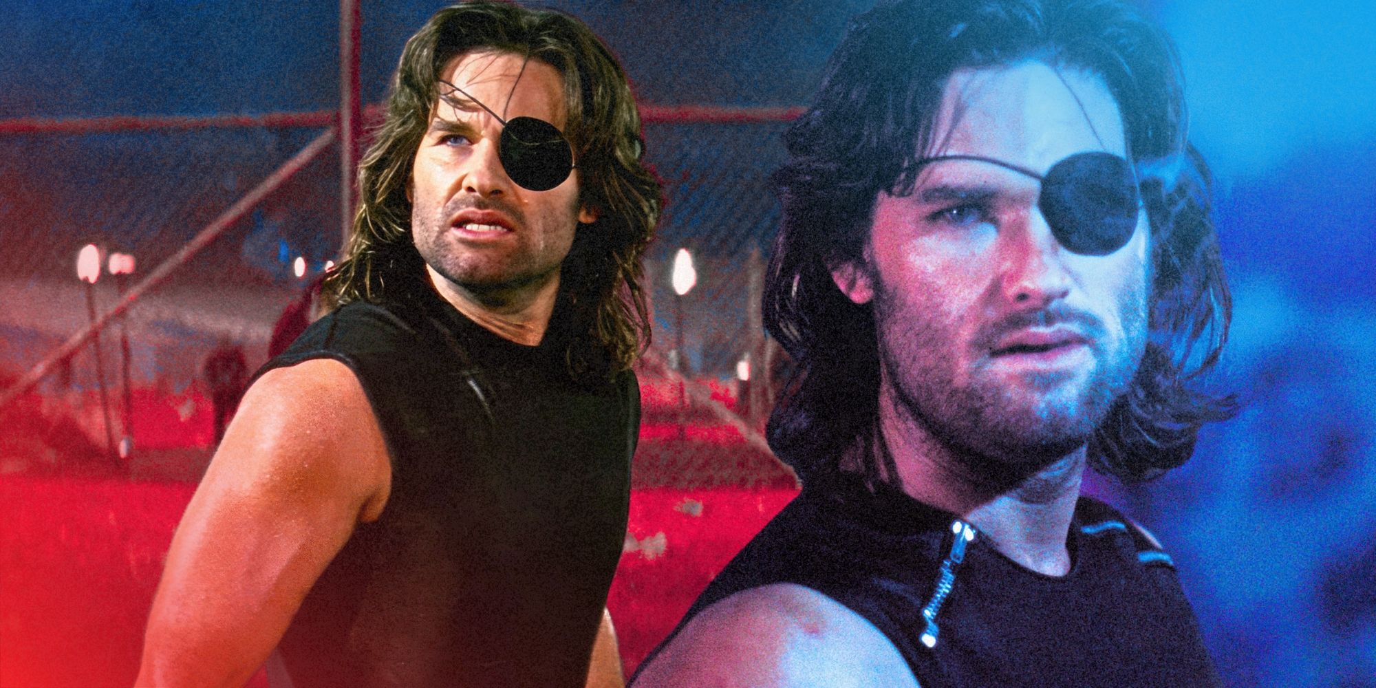 Kurt Russell as Snake Plissken in Escape from New York and Escape from L.A.
