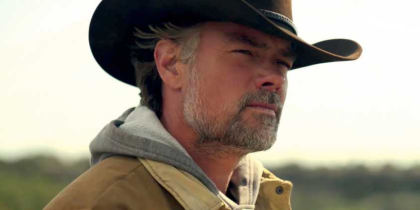 Josh Duhamel looks into the distance in Ransom Canyon