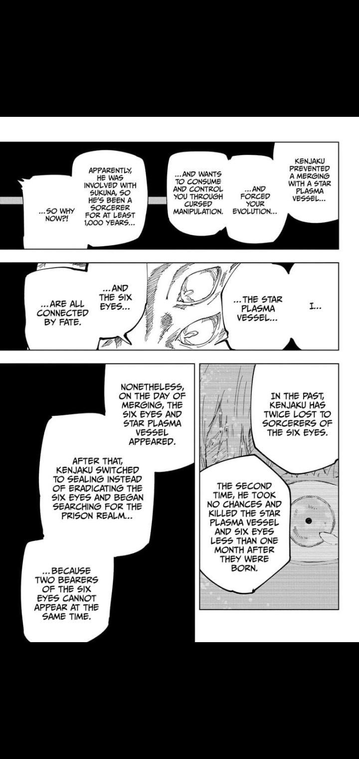 Jujutsu Kaisen manga panel - missing arc and Six Eyes user discussion