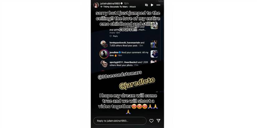 Julia Trubkina in 90 Day Fiance on Instagram Stories