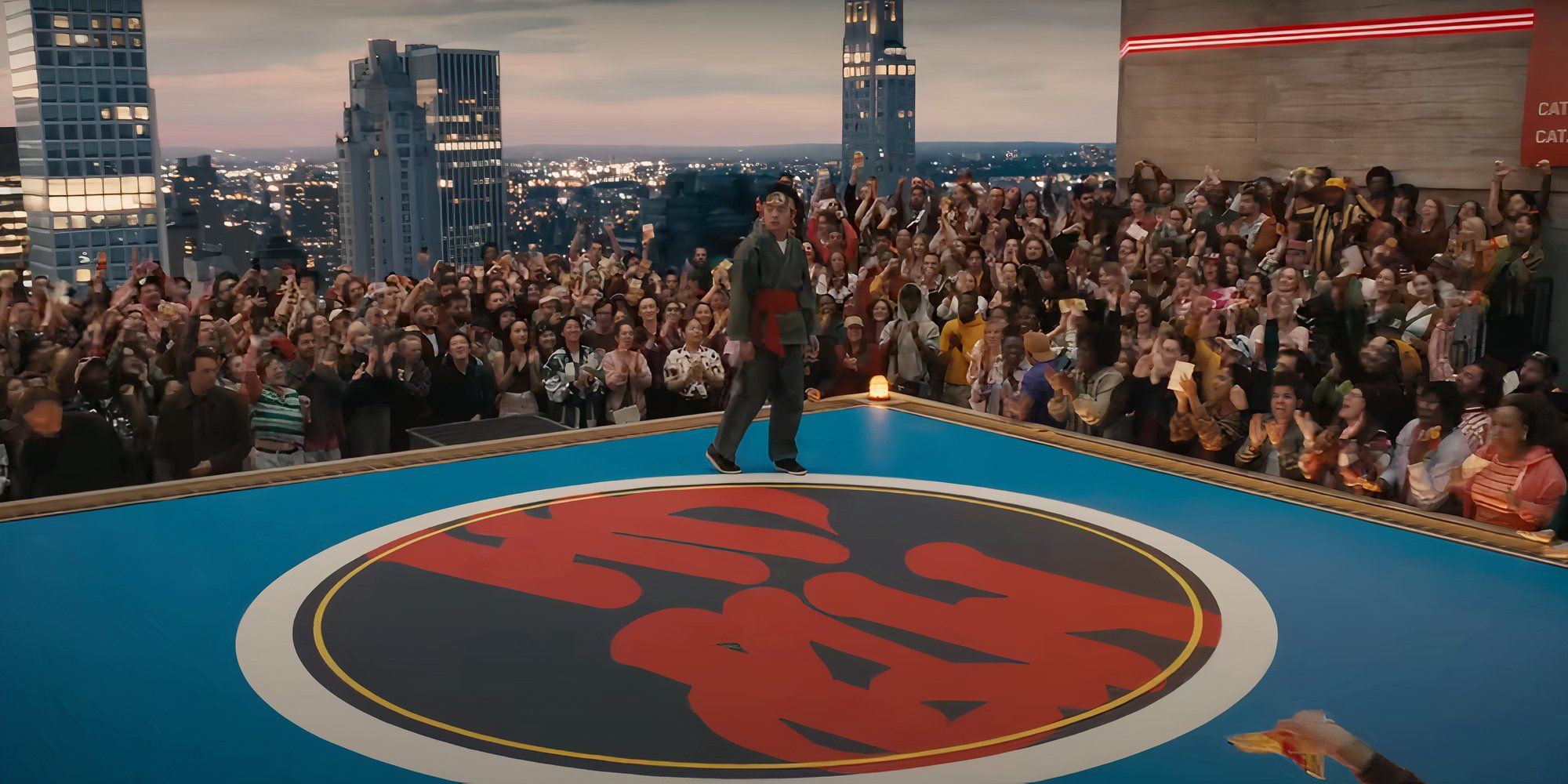 Actor Ben Wang as Li at the 5 Boroughs in Karate Kid: Legends. 