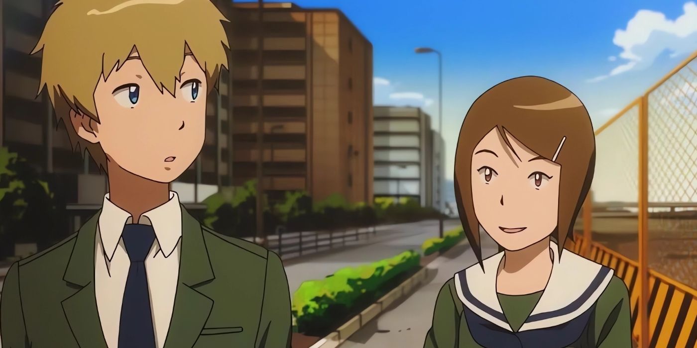 Kari and T.K. in Tri walking home together.
