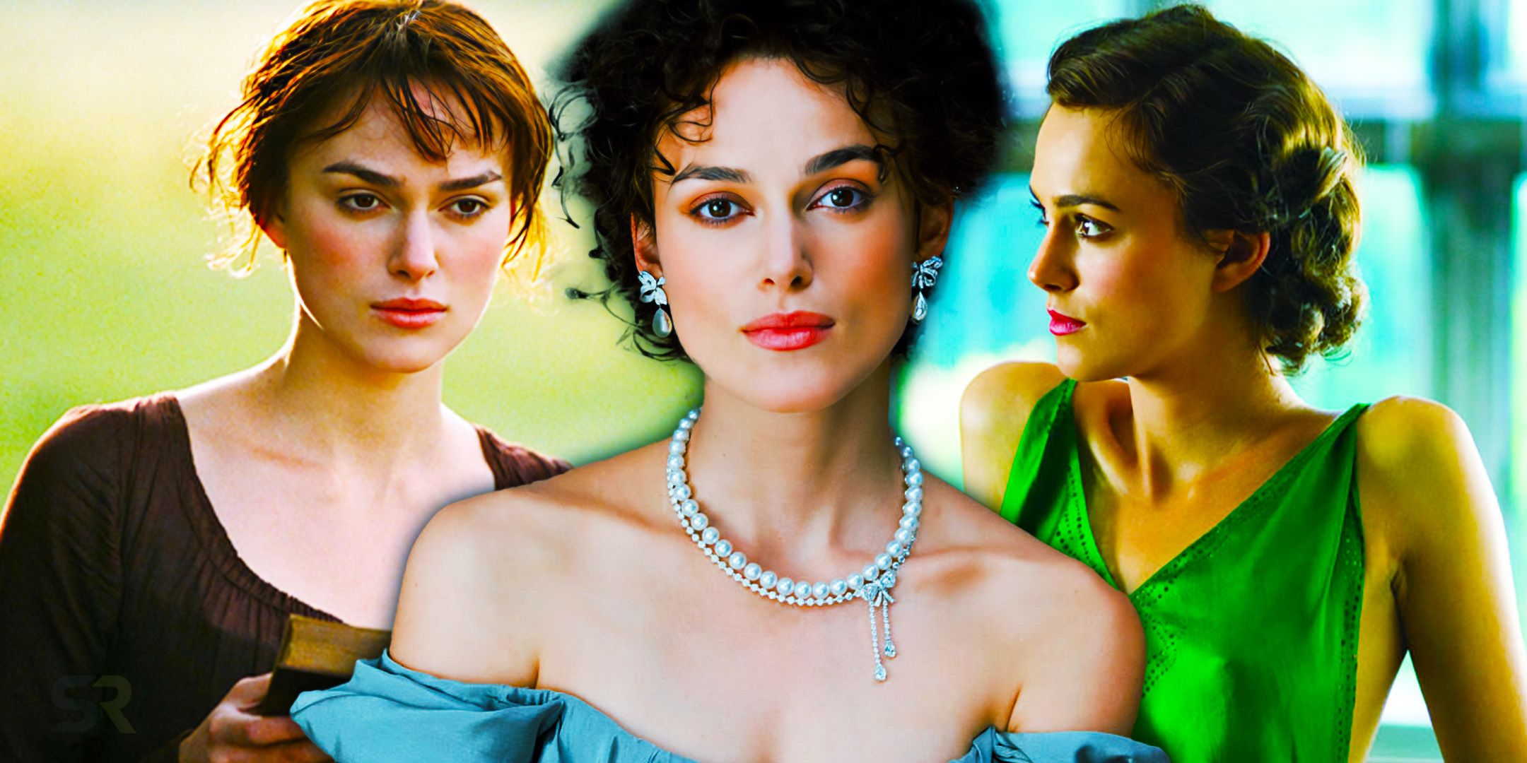 Keira Knightley in Pride &amp; Prejudice, Atonement, and Anna Karenina