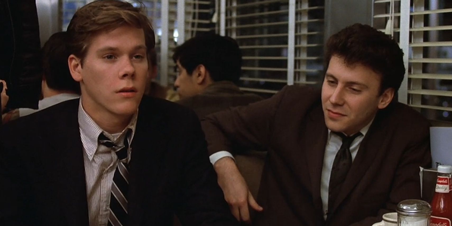 Kevin Bacon and Paul Reiser in Diner