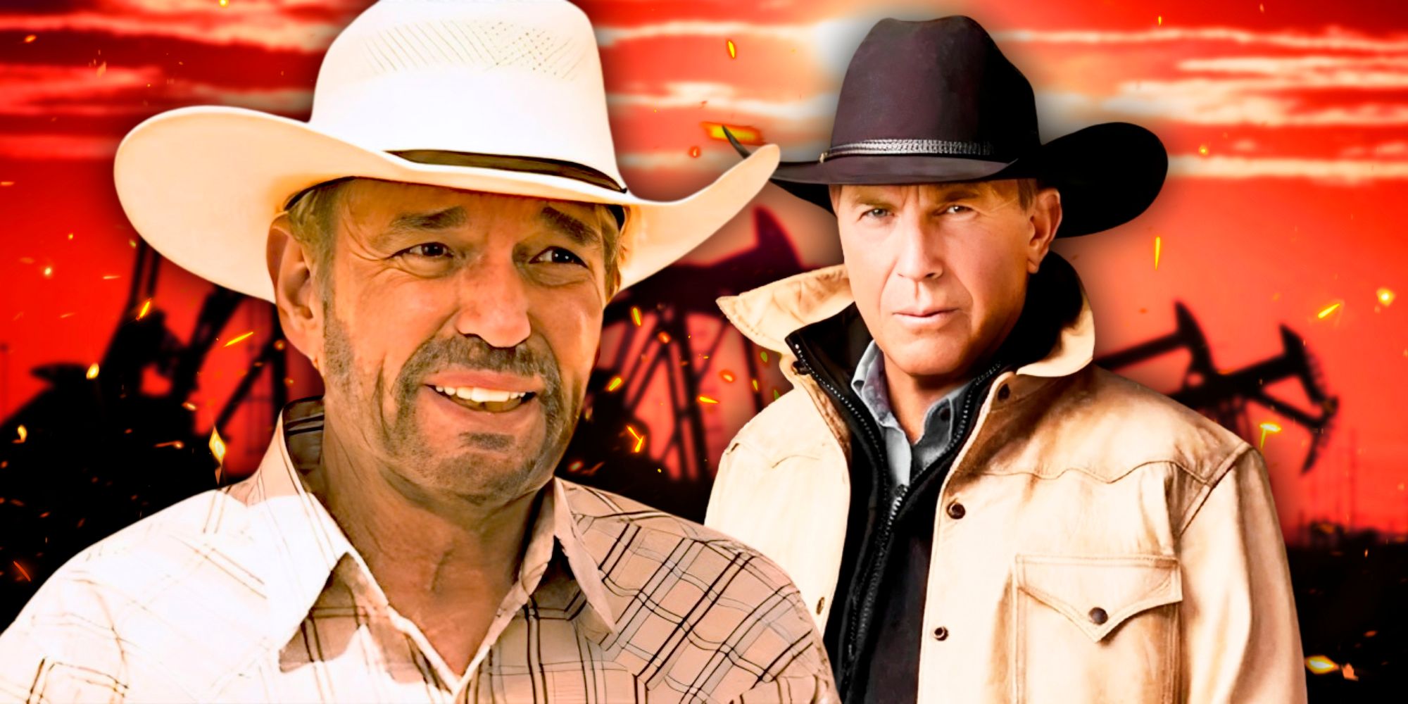 Kevin Costner&rsquo;s John Dutton in Yellowstone and Billy Bob Thornton in Landman