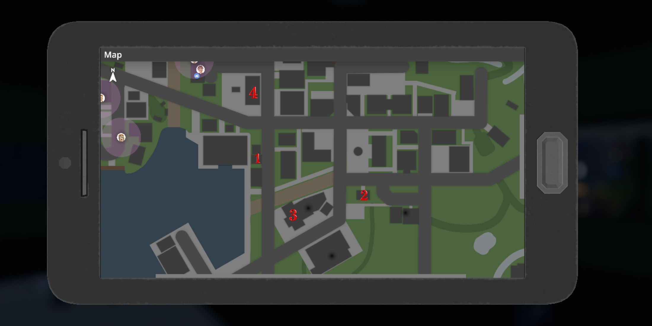 The map shows the key businesses in Schedule 1.