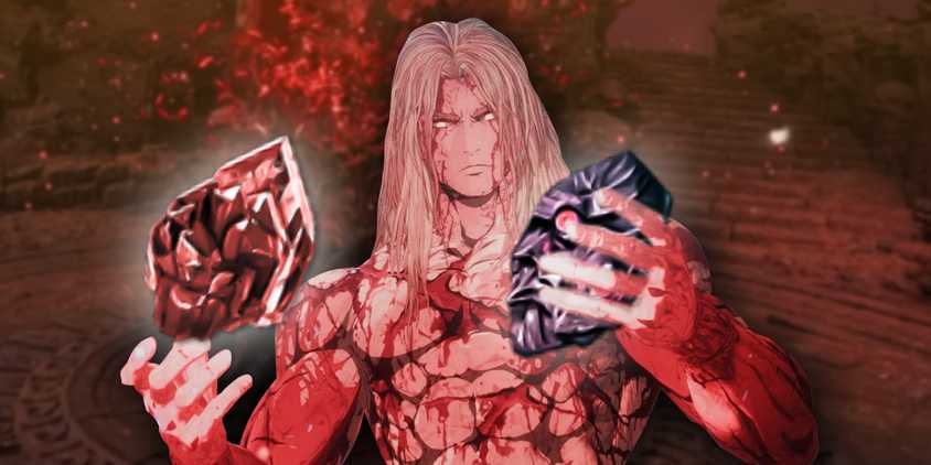 Khazan main character holding materials