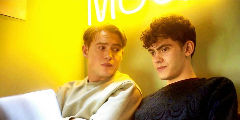 Kit Connor and Joe Locke in Heartstopper season 3 as Nick and Charlie