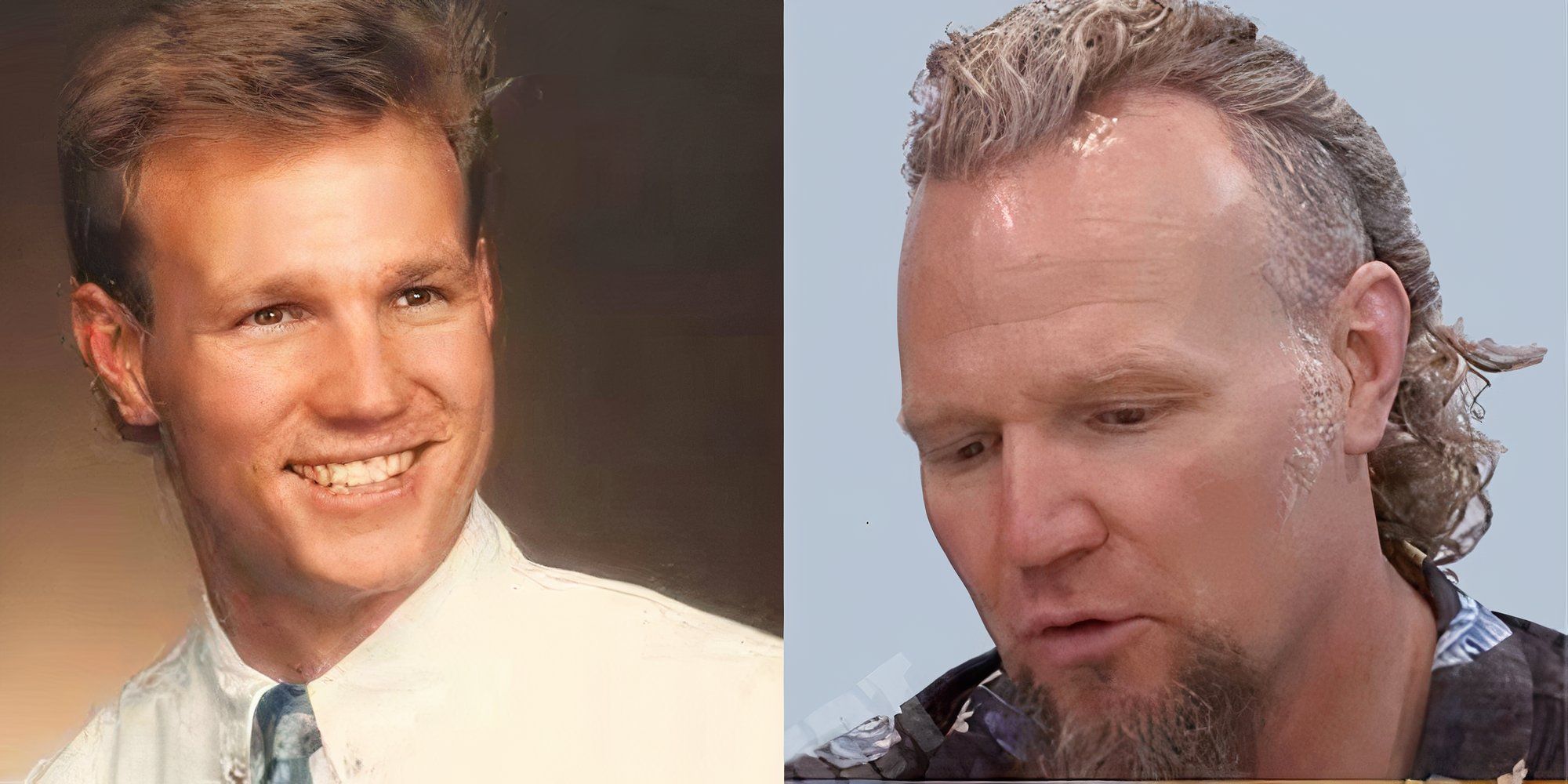 Kody Brown in Sister Wives before and after hair mohawk makeover