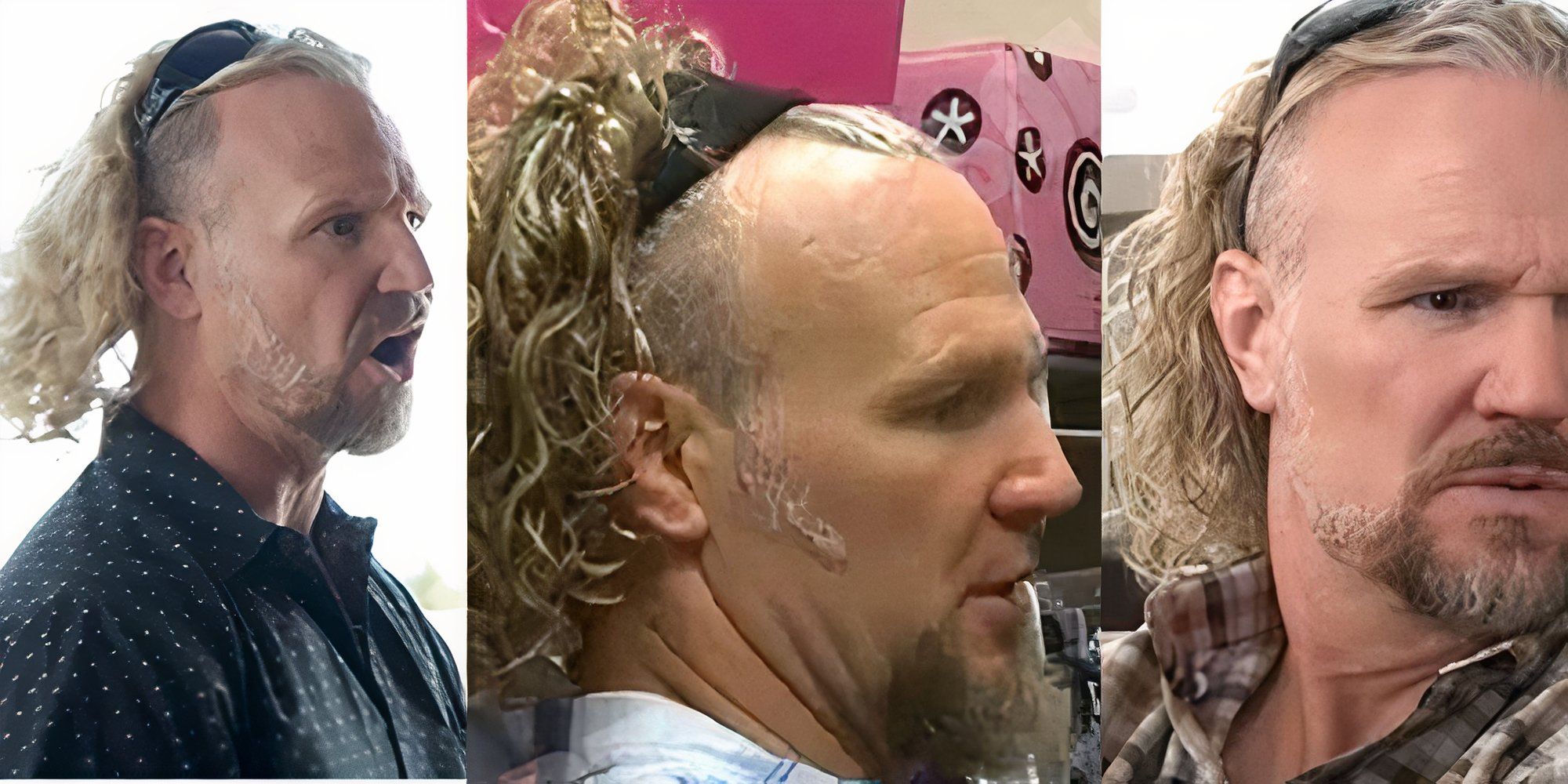 Kody Brown in Sister Wives with hairband and sungalsses on head hairstyle