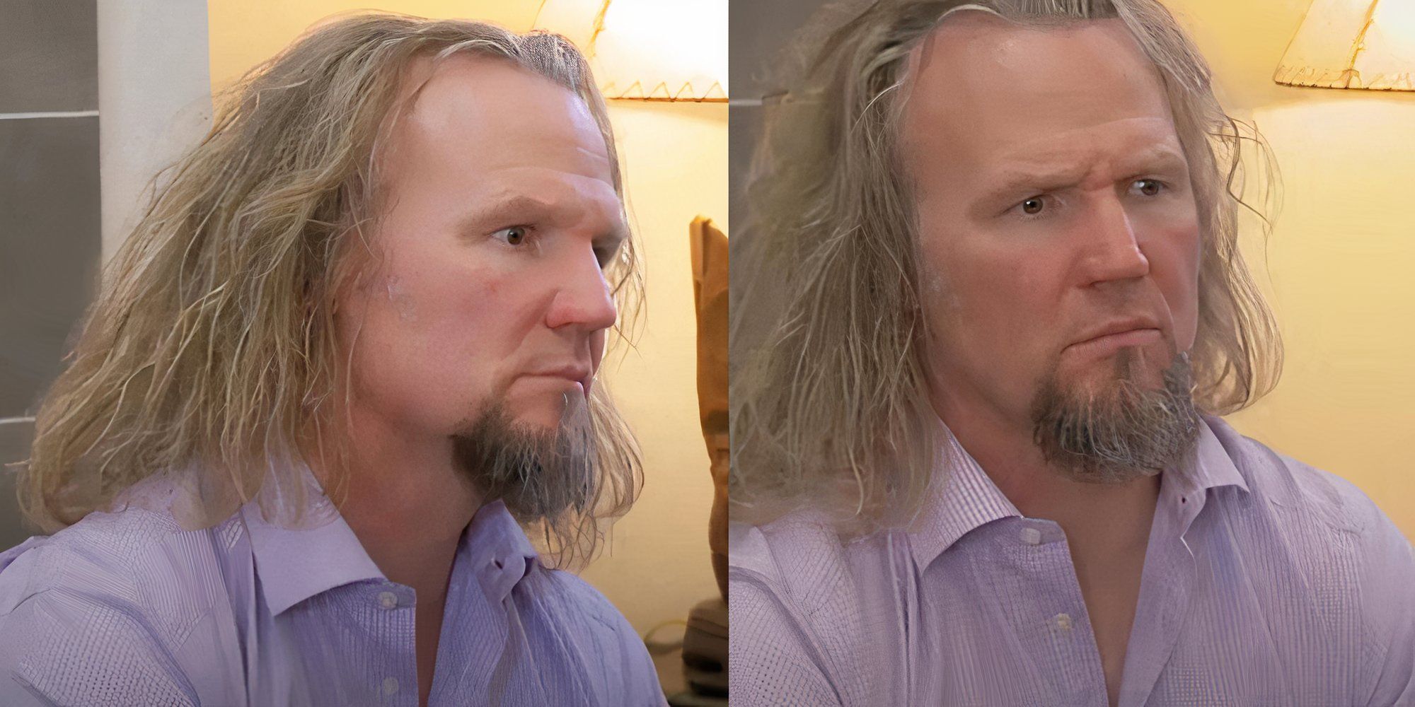 Kody Brown Sister Wives with blowdried straight hair