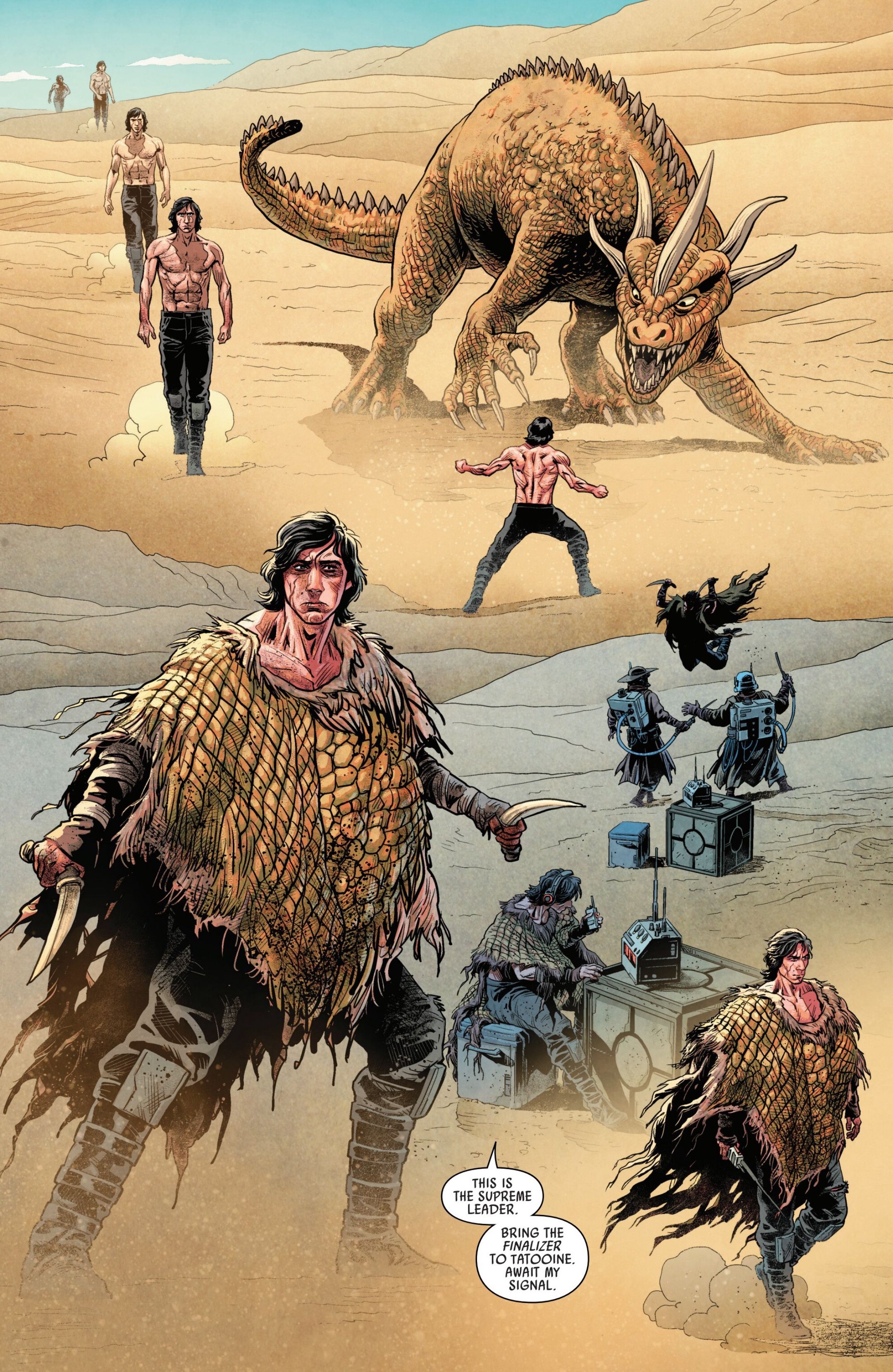 Kylo Ren Kills A Krayt Dragon in Legacy of Vader #3
