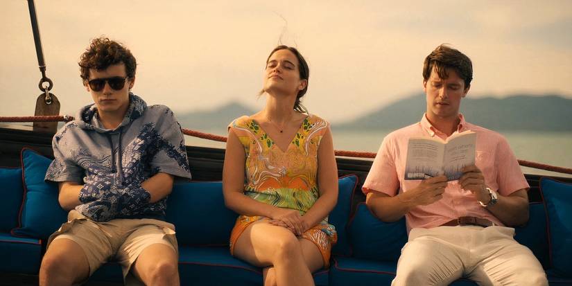 Lochlan, Piper, and Saxon in The White Lotus season 3 finale