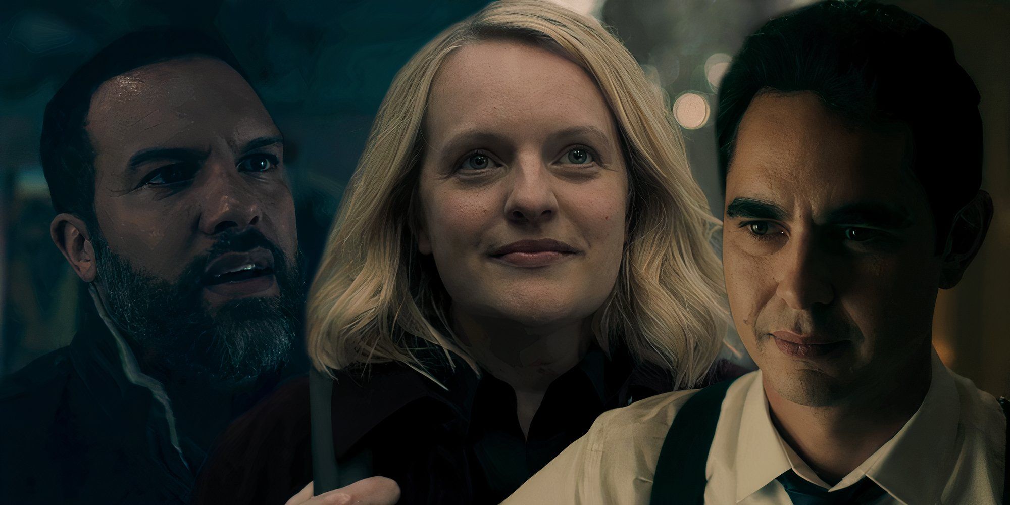 Luke, June, and Nick imagery from The Handmaid&rsquo;s Tale season 6.