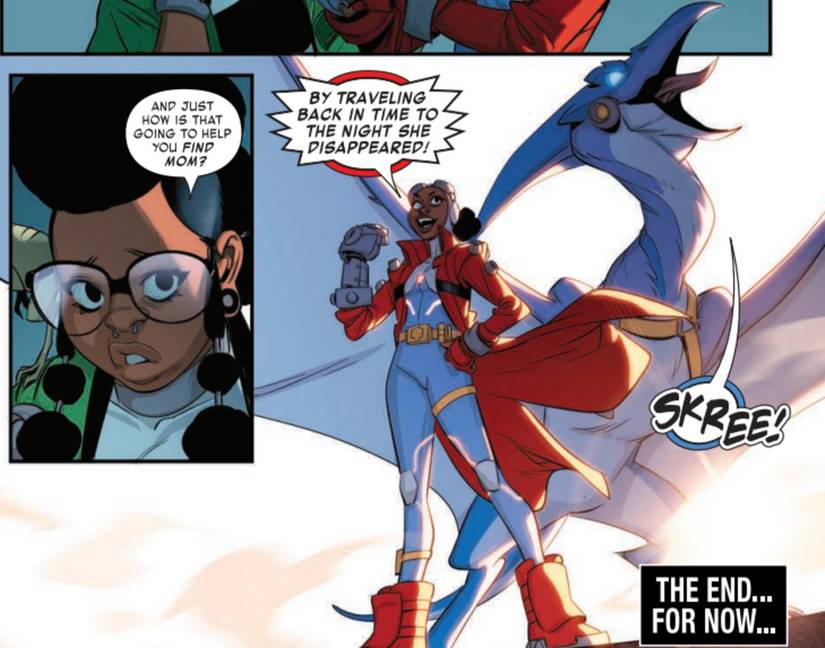 Luz dreads her sister's attempt for Devil Girl and Moon Dino to find their mom in Moon Girl and Devil Dinosaur 10th Anniversary Special #1