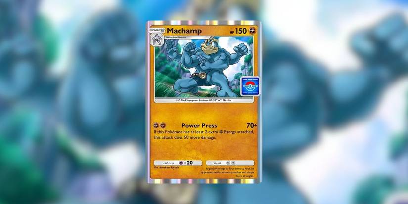 The Machamp card from Pokémon TCG Pocket.