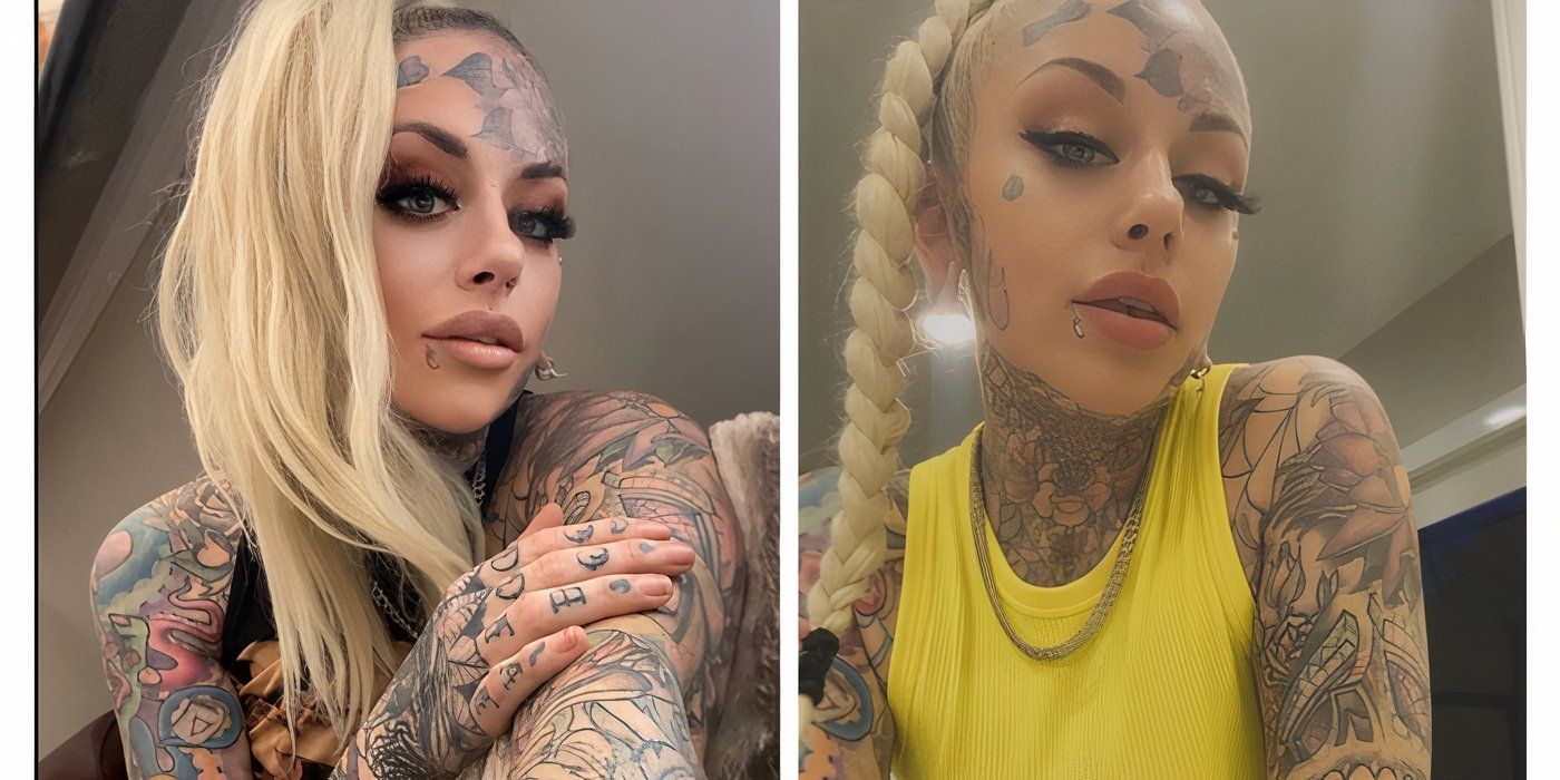 Maddie La Belle in 90 Day Fiance posing for selfies