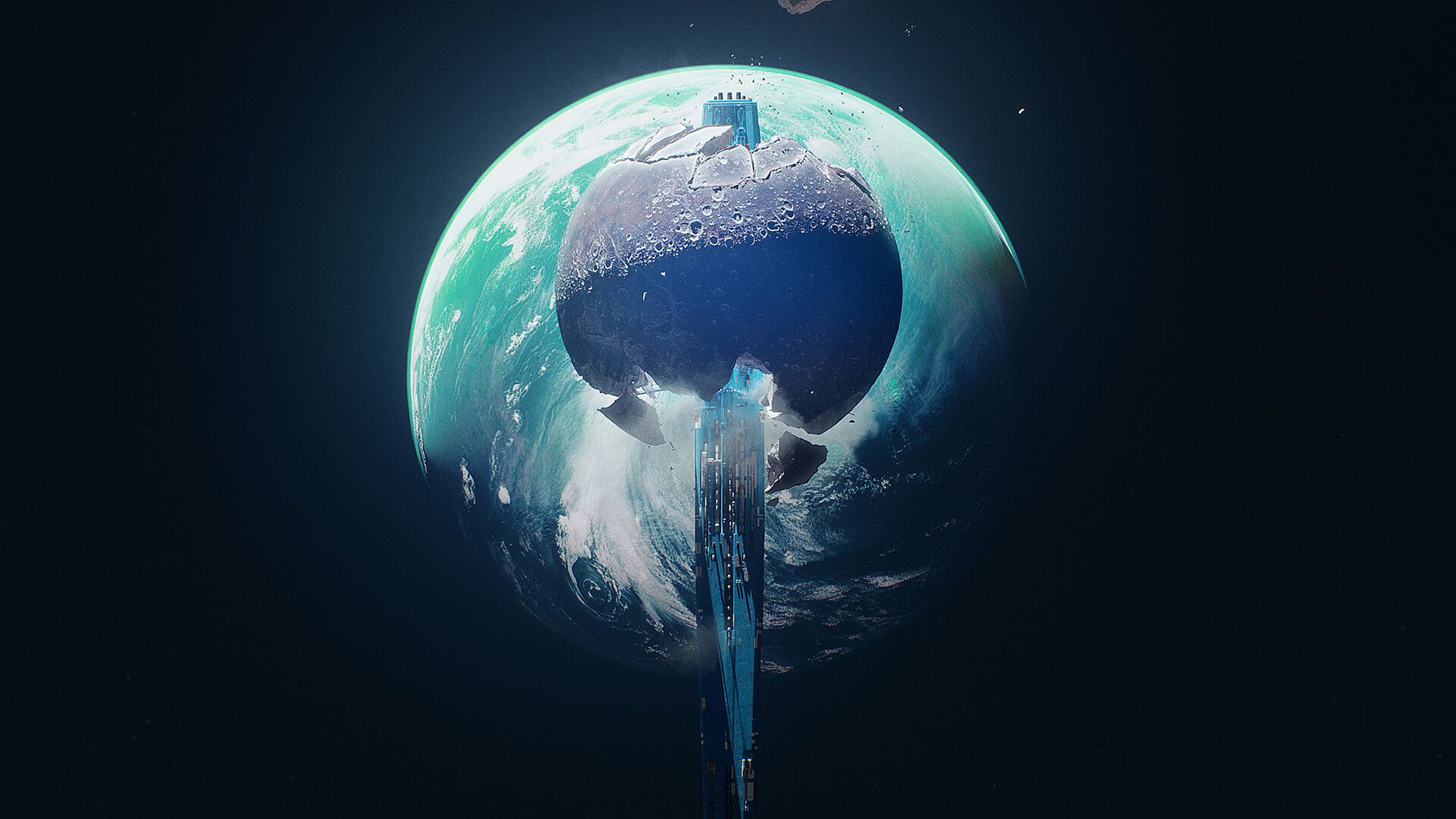 Marathon empty colony ship orbits Tau Ceti IV