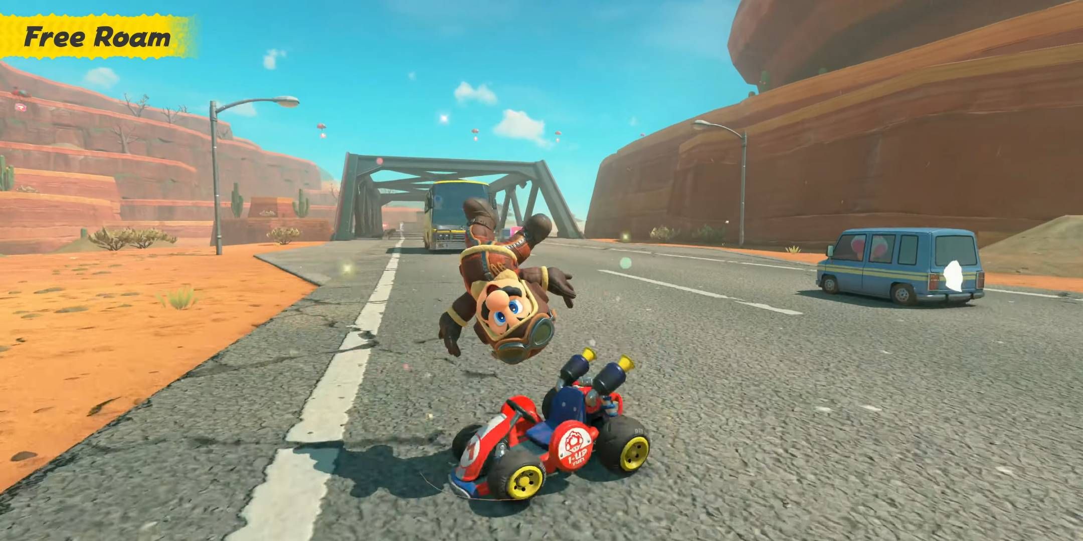 mario-trick-free-roam-mario-kart-world Shigeru Miyamoto está faltavelmente nos créditos deste jogo Nintendo Switch 2