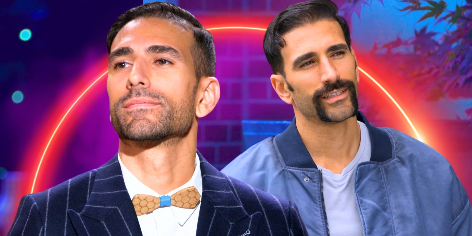 Married at First Sight season 18 Juan Franco in side by side images with different expressions
