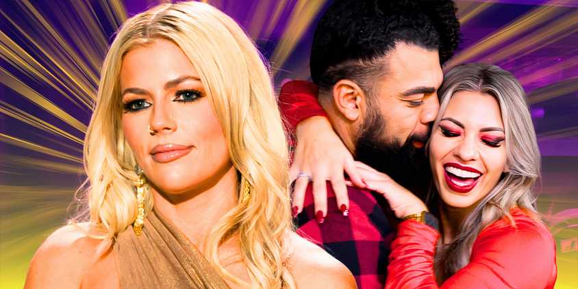  married at first sight season 18's michelle tomblin with madison myers kissing david trimble