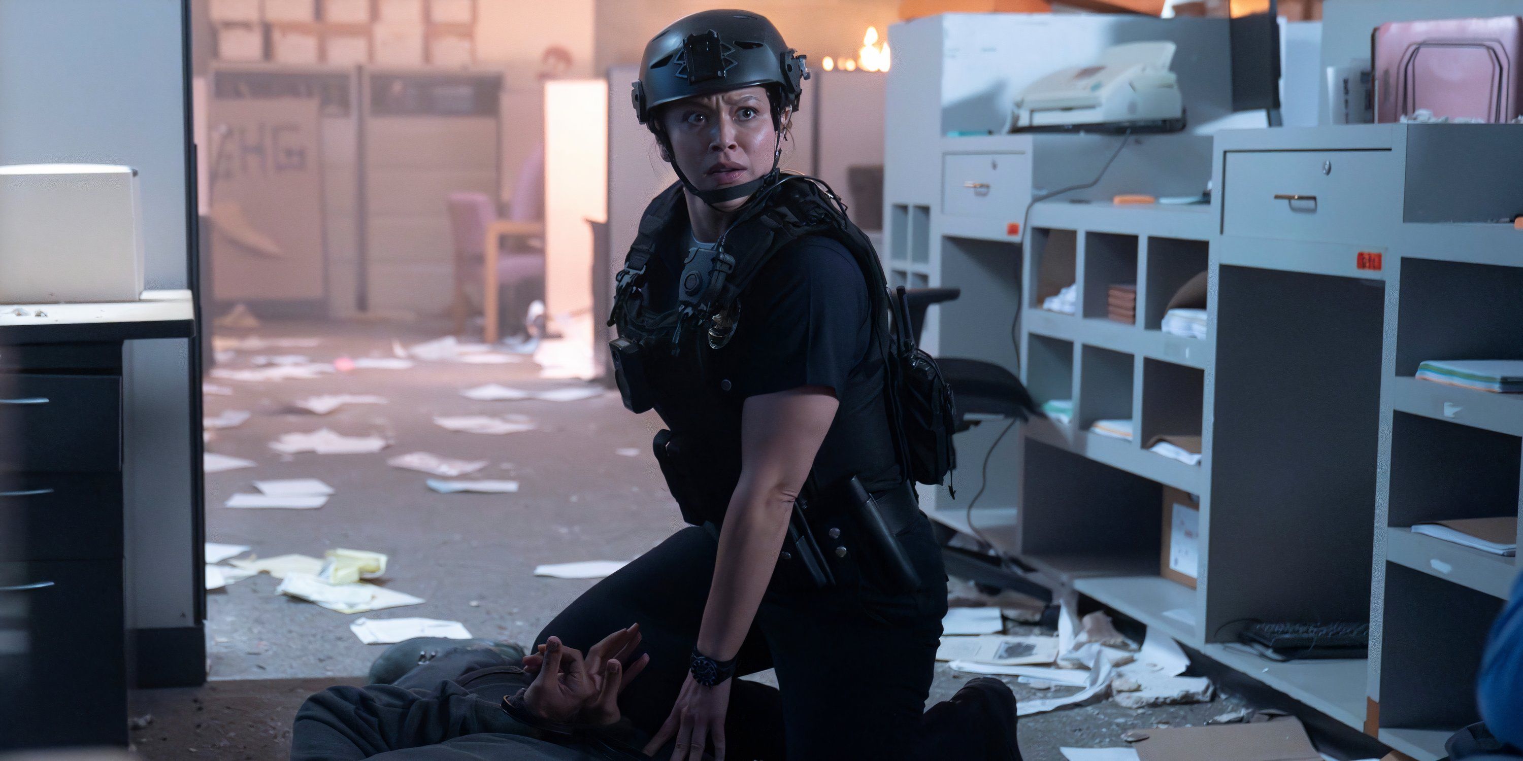 Melissa O&rsquo;Neil as Lucy Chen in The Rookie season 7, episode 12