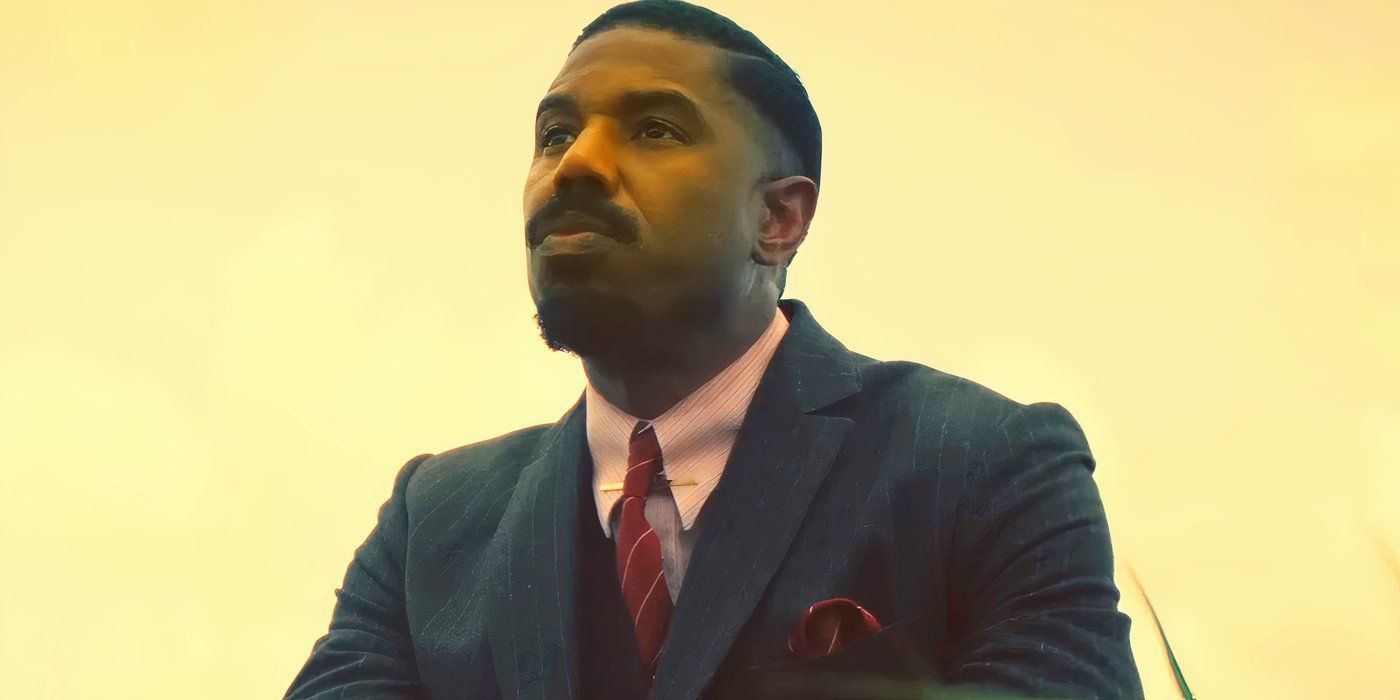 Michael B. Jordan sitting outside in Sinners