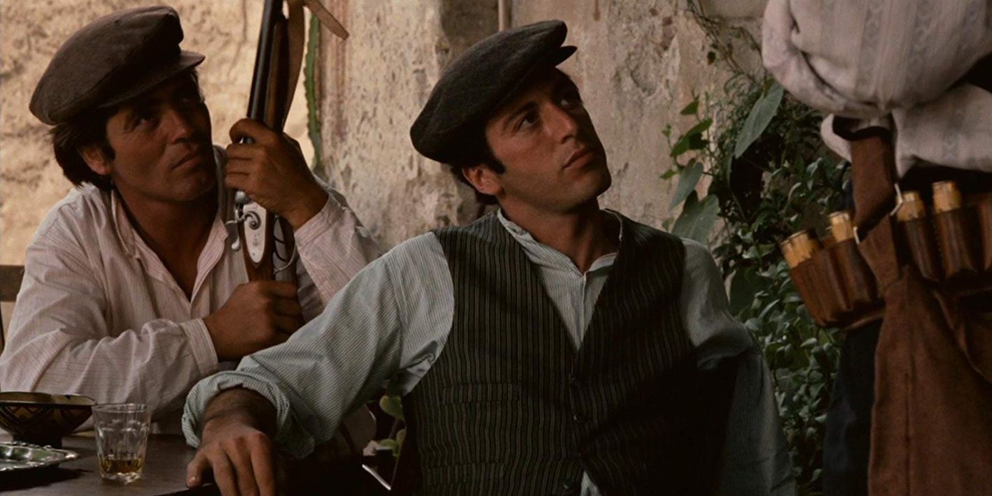 Michael in Sicily in The Godfather