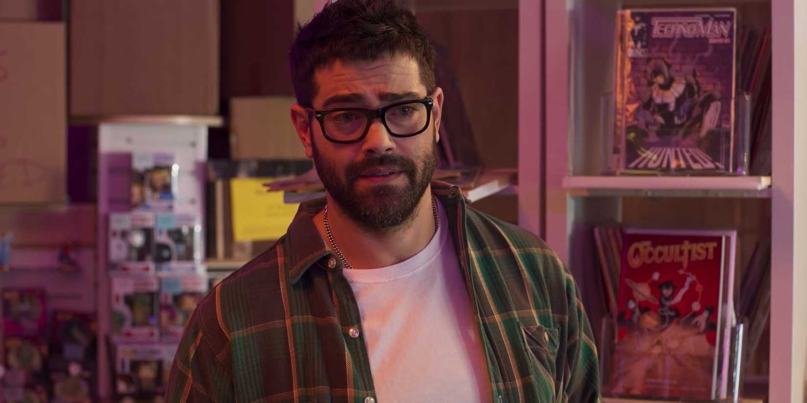 Mike in The Comic Shop