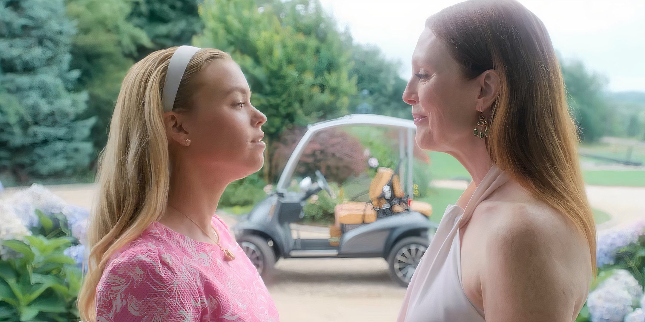 Milly Alcock&rsquo;s Simone and Julianne Moore&rsquo;s Michaela checking each other&rsquo;s breath in Sirens