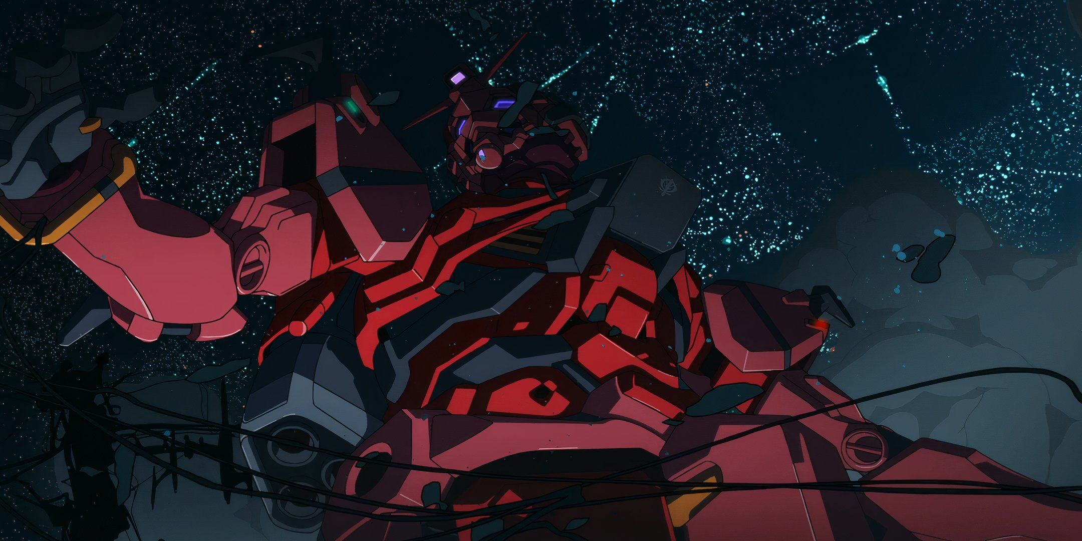 The Red Gundam in episode 1