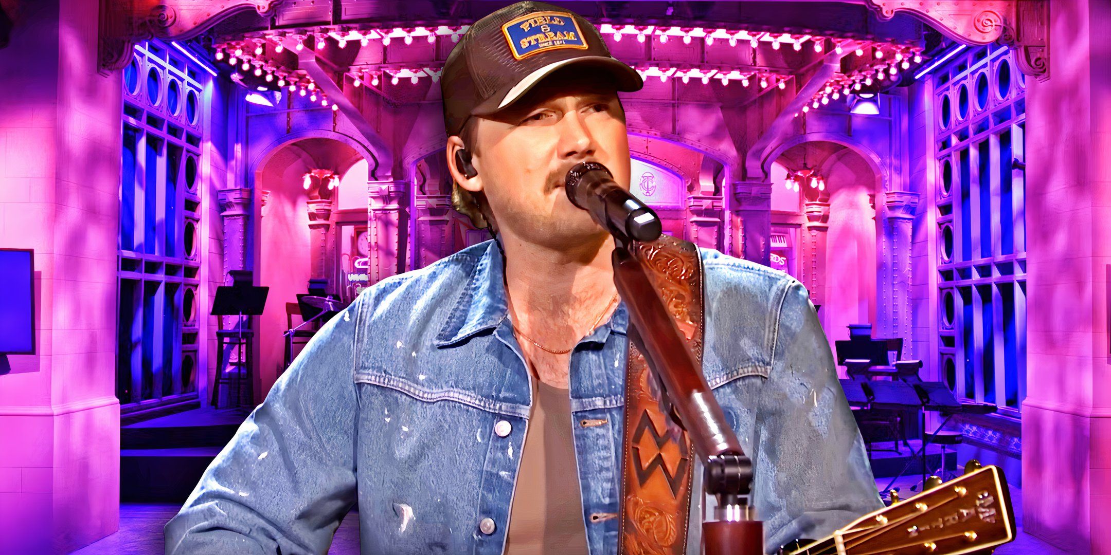 Morgan Wallen singing while on Saturday Night Live custom image