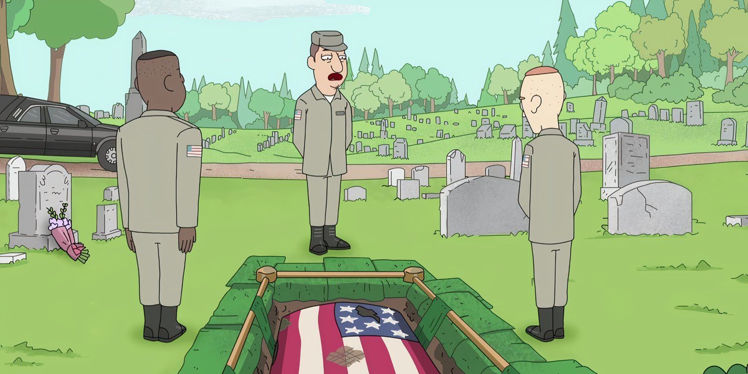 Mr Lunas' funeral in Rick and Morty