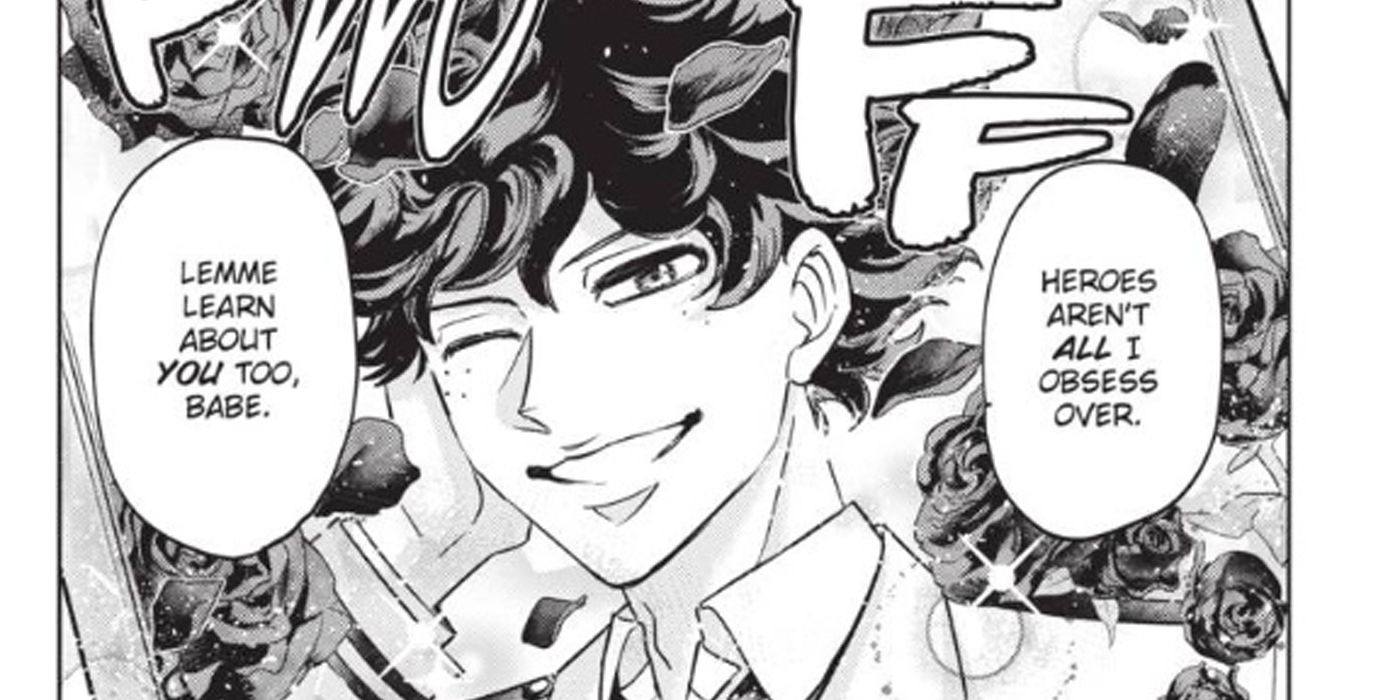 Deku in a shojo art style, created as an illusion by Camie.