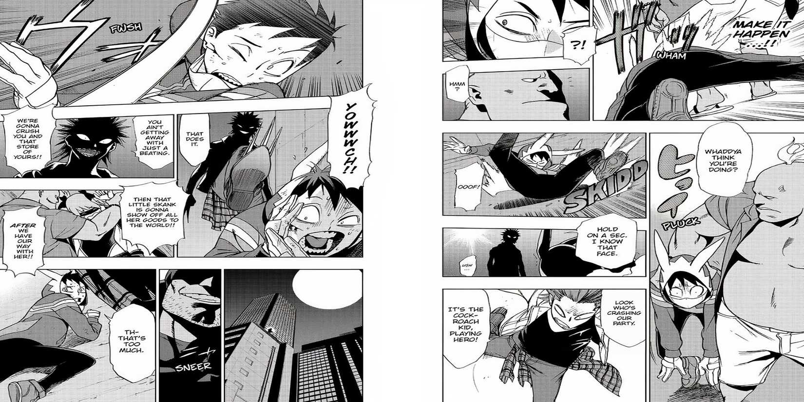 The infamous rape scene in the Vigilantes manga