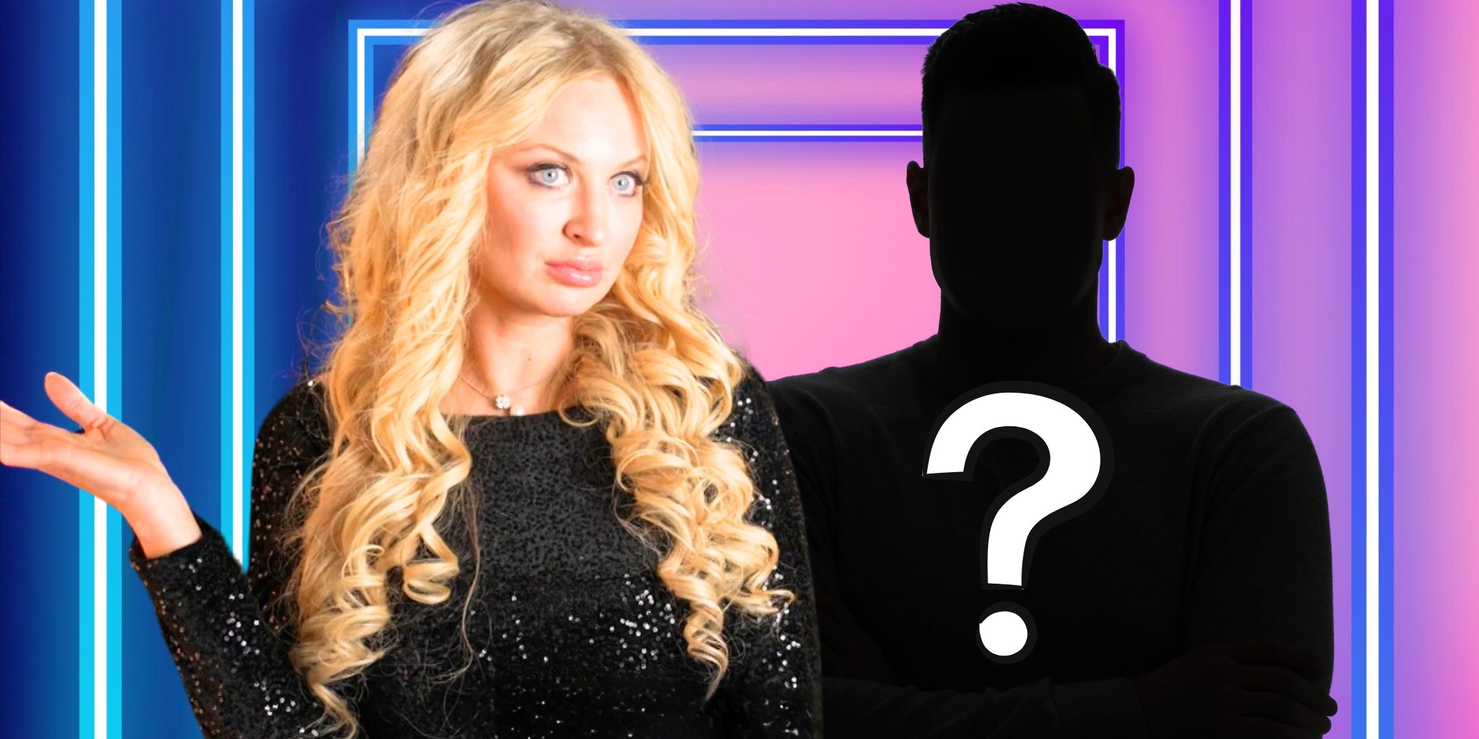 90 Day Fiance&rsquo;s Natalie Mordovtseva hold her hand out next to a mystery man.