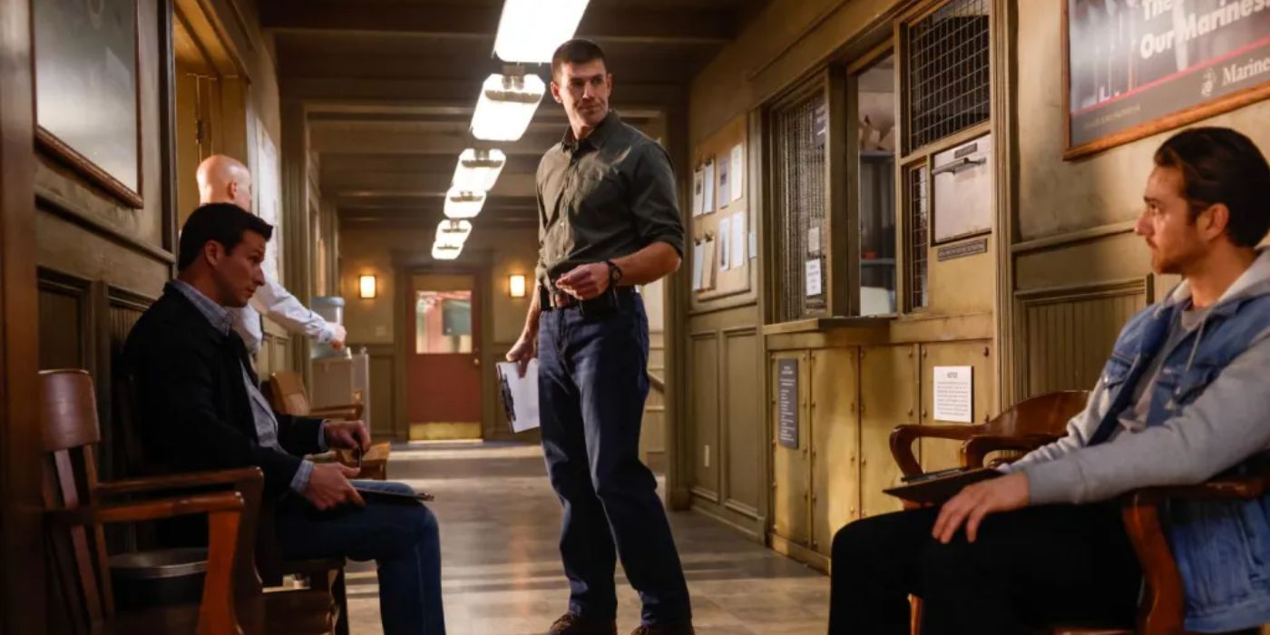Austin Stowell as Gibbs with Luke Fletcher in NCIS Origins