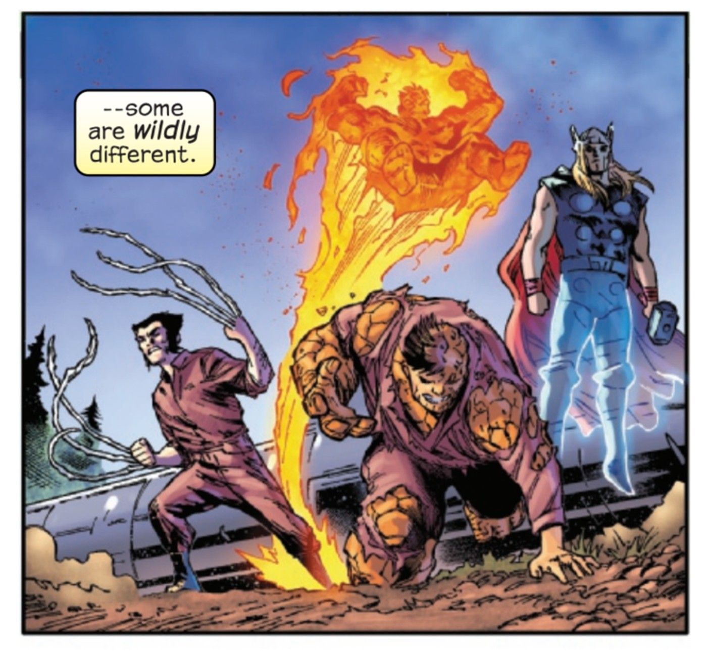 new fantastic four team including hulk thor and wolverine