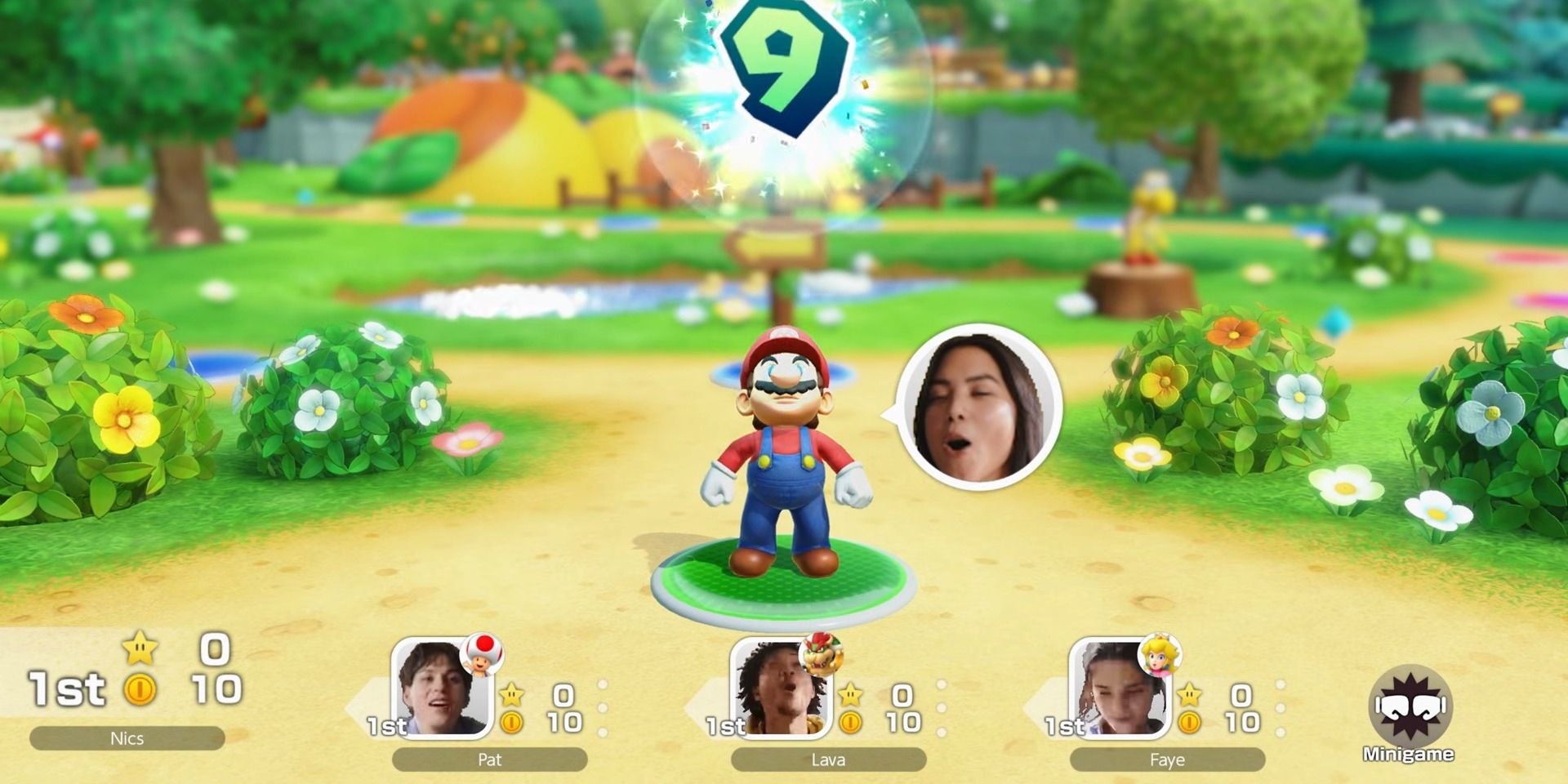 Gamechat Nintendo Switch 2 diterapkan pada Pesta Super Mario.