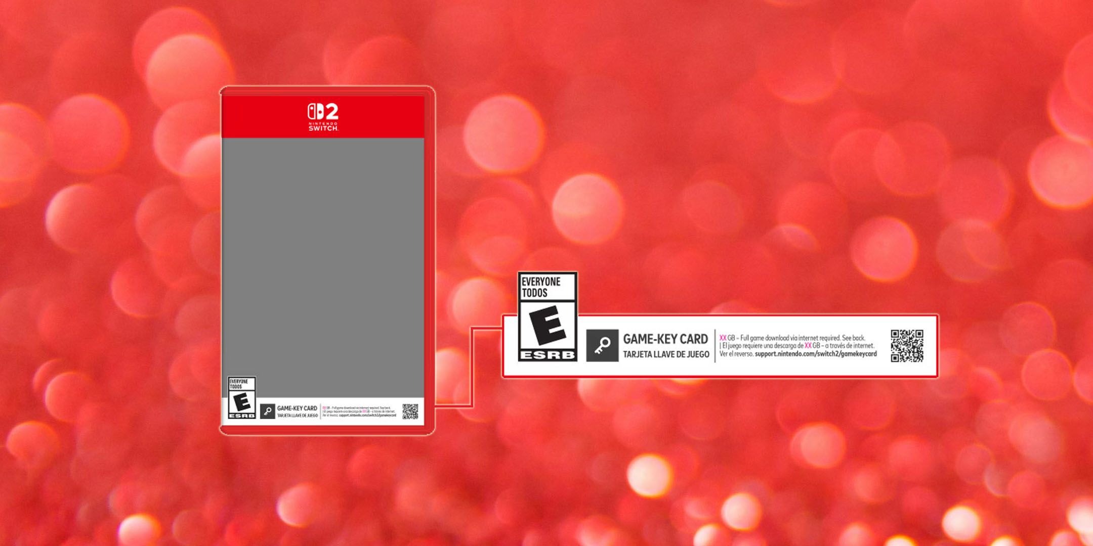 Nintendo Switch 2 Game Key Card Packaging.