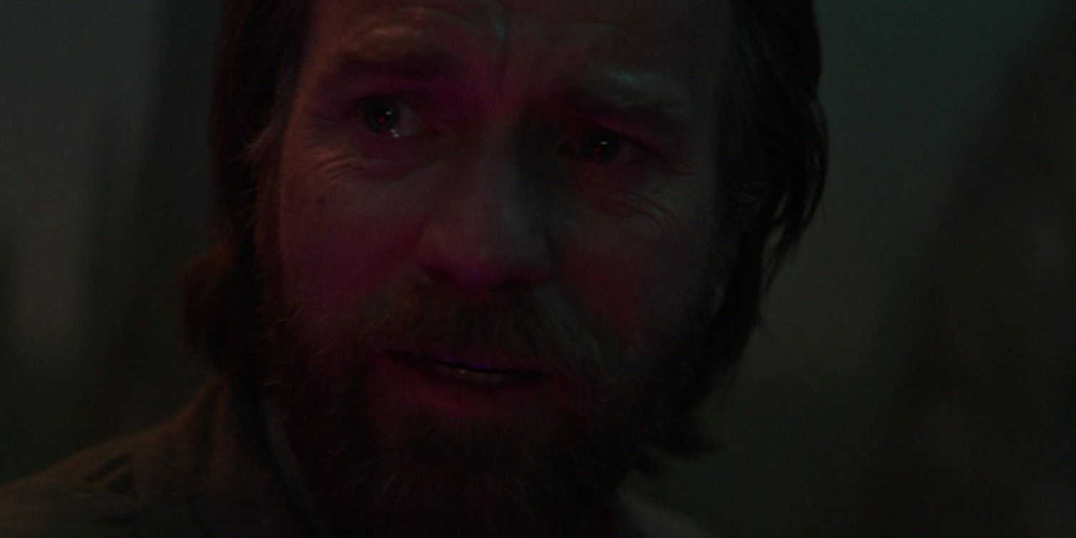 Obi-Wan crying in Obi-Wan Kenobi