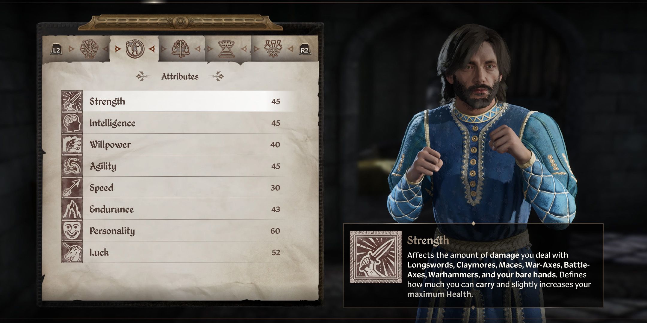 Oblivion Remastered Attributes
