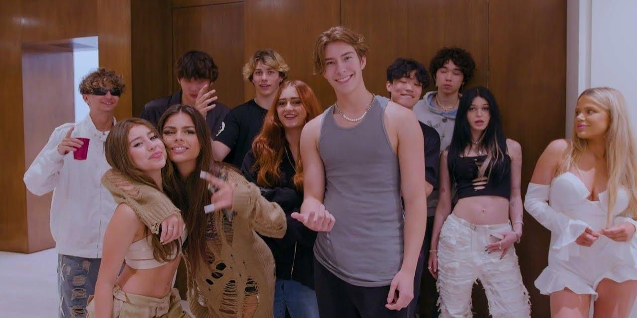 Sawyer Sharbino posing with a group
