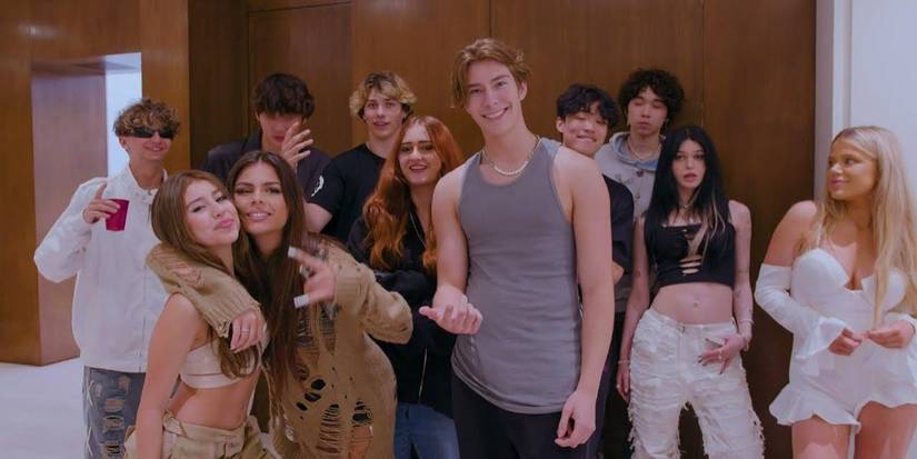 Sawyer Sharbino posing with a group
