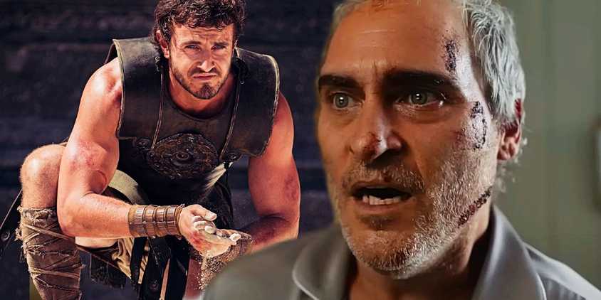 Paul Mescal in Gladiator 2 and Joaquin Phoenix in Beau is Afraid