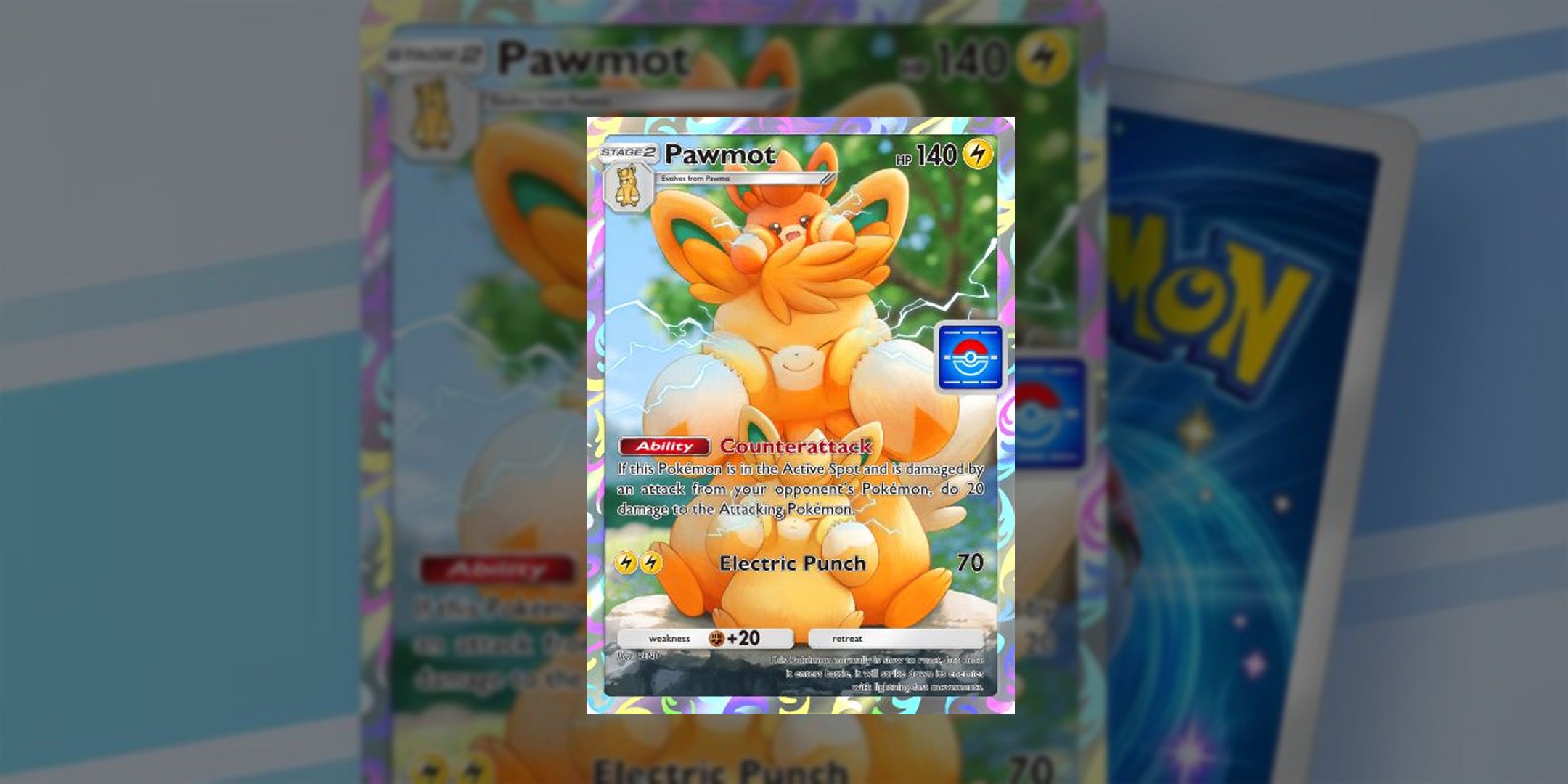 The new Pawmot promo card for Pokemon TCG Pocket