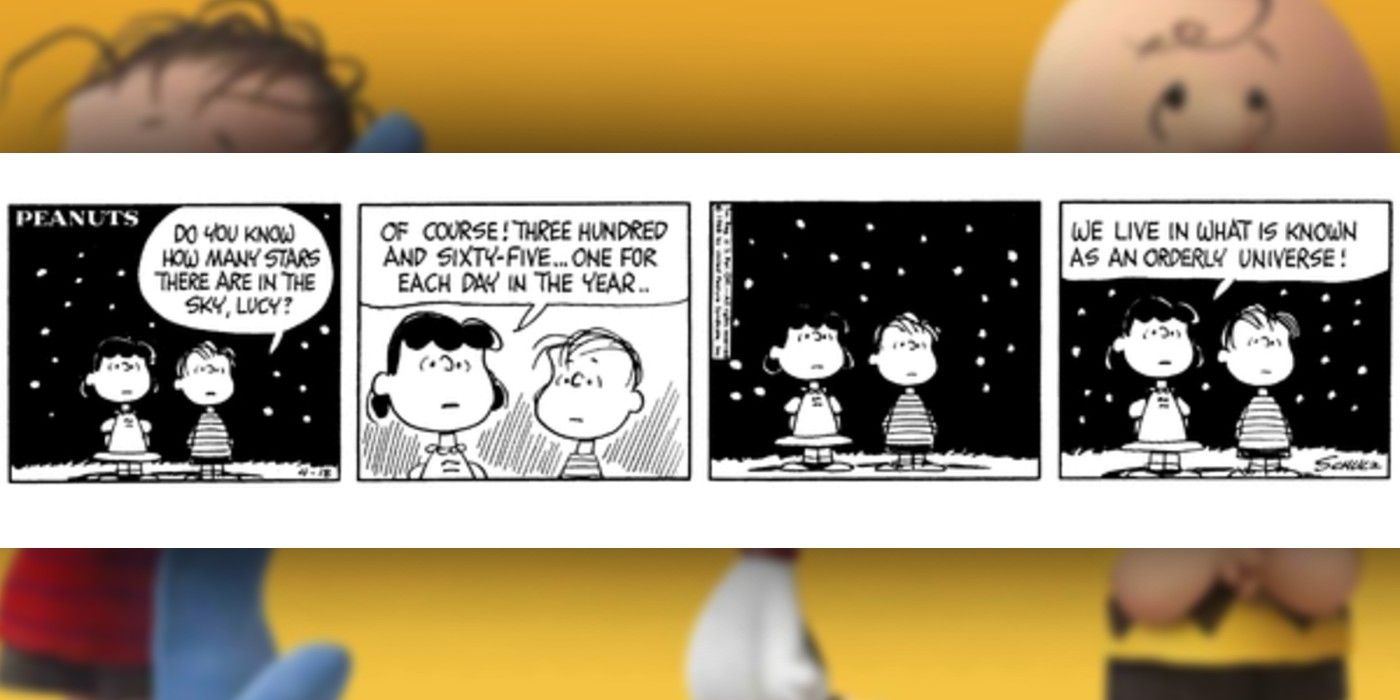 peanuts comic about space