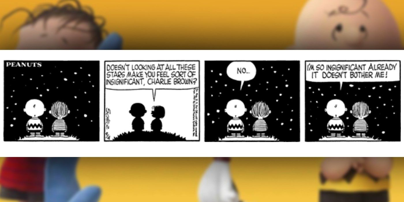 peanuts joke about charlie brown feeling insignificant